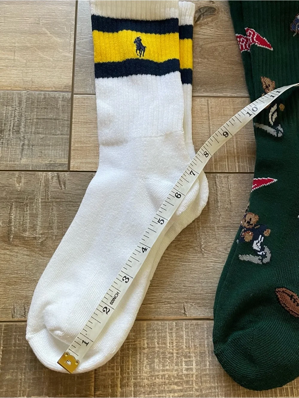 Polo Ralph Lauren Boys Shoe Size 4-10 Lot 3 Crew Bear Stripe Logo NEW Washed
